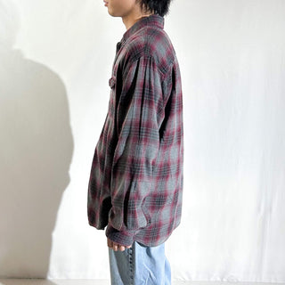00's GEORGE オンブレ風チェック L/Sネルシャツ
