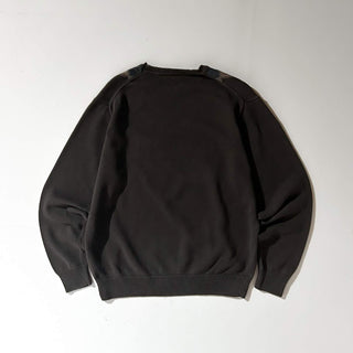00's HAGGAR ブラウン アーガイルチェック コットン ニット セーター