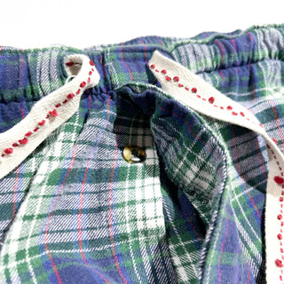 00's IZOD ドローコード マルチチェック ワイド パジャマ パンツ