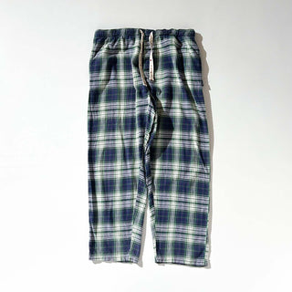 00's IZOD ドローコード マルチチェック ワイド パジャマ パンツ