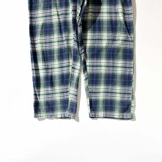 00's IZOD ドローコード マルチチェック ワイド パジャマ パンツ