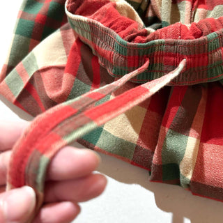 00's L.L.Bean マルチチェック ドローコード ワイド パジャマ パンツ