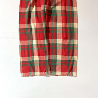 00's L.L.Bean マルチチェック ドローコード ワイド パジャマ パンツ
