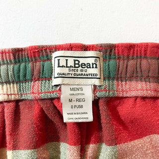 00's L.L.Bean マルチチェック ドローコード ワイド パジャマ パンツ