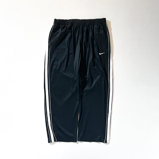 00's NIKE ブラック ドローコード ワイド トラック パンツ