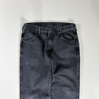 00's RUSTLER ストレート "フェード グレー" ブラック デニム パンツ(32×30)