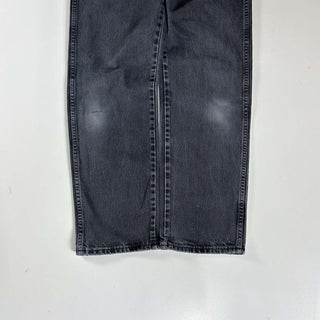 00's RUSTLER ストレート "フェード グレー" ブラック デニム パンツ(32×30)
