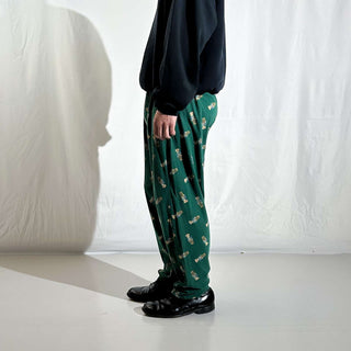 00's Ralph Lauren ドローコード 総柄 ポロベア パジャマ パンツ