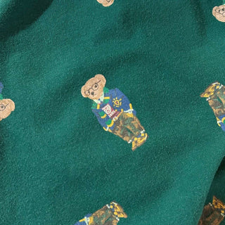 00's Ralph Lauren ドローコード 総柄 ポロベア パジャマ パンツ