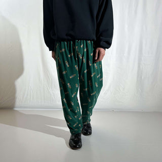 00's Ralph Lauren ドローコード 総柄 ポロベア パジャマ パンツ