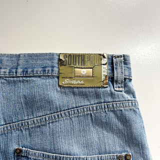 00's SOUTHPOLE デニム ワイド ショーツ ジョーツ