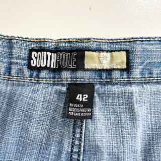 00's SOUTHPOLE デニム ワイド ショーツ ジョーツ
