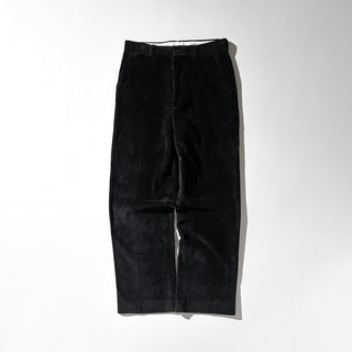 00's "dead stock" mantles ブラック ストレート 細畝 コーデュロイ パンツ