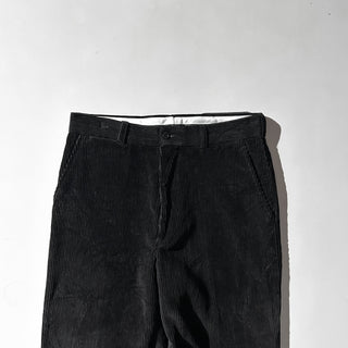 00's "dead stock" mantles ブラック ストレート 細畝 コーデュロイ パンツ