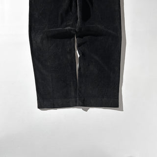 00's "dead stock" mantles ブラック ストレート 細畝 コーデュロイ パンツ