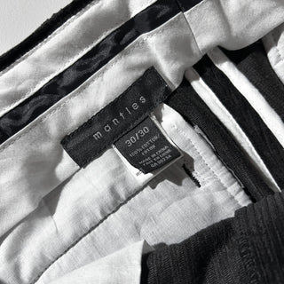 00's "dead stock" mantles ブラック ストレート 細畝 コーデュロイ パンツ