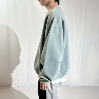 00's "made in Canada" NORTHERN "極太アーム" ピグメントダイ フェード バインダー ワンポイント スウェット シャツ
