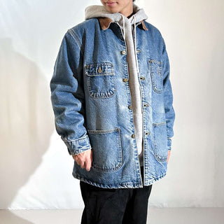 00's "made in USA" Carhartt 裏ブランケット デニム チョアコート カバーオール ジャケット