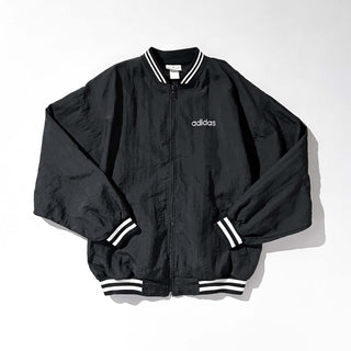 80's adidas ブラック ブルゾン ジャケット