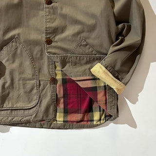 90's J.Crew ライトブラウン ボロ 襟コーデュロイ ハンティング ジャケット
