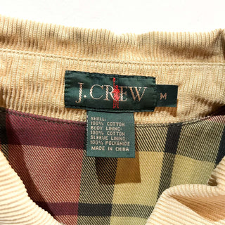 90's J.Crew ライトブラウン ボロ 襟コーデュロイ ハンティング ジャケット