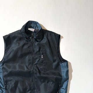 90's～ USA OLYMPIC ドローコード ナイロン シェル ベスト