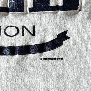 90's～ "YALE" ボロ リバースウィーブタイプ カットオフ カレッジ プリント スウェット シャツ