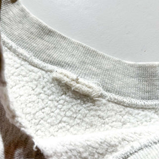 90's～ "YALE" ボロ リバースウィーブタイプ カットオフ カレッジ プリント スウェット シャツ