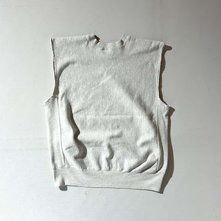 90's～ "YALE" ボロ リバースウィーブタイプ カットオフ カレッジ プリント スウェット シャツ