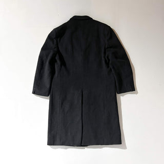 90's～ "made in England" burakku カシミア混 メルトン ウール チェスター コート