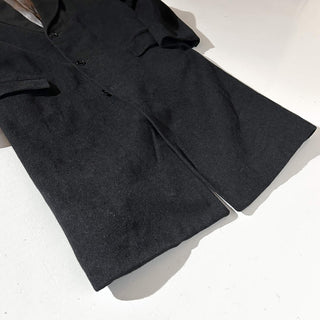 90's～ "made in England" burakku カシミア混 メルトン ウール チェスター コート