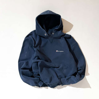 90's "made in USA" Champion 刺繍 ワンポイント スウェット パーカ