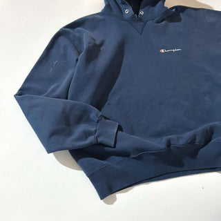 90's "made in USA" Champion 刺繍 ワンポイント スウェット パーカ