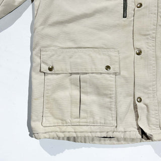 90's "made in USA" carhartt オフホワイト 裏キルティング ダック ジャケット