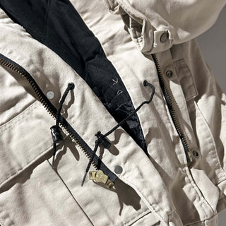 90's "made in USA" carhartt オフホワイト 裏キルティング ダック ジャケット