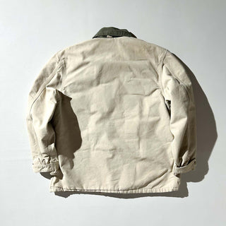 90's "made in USA" carhartt オフホワイト 裏キルティング ダック ジャケット