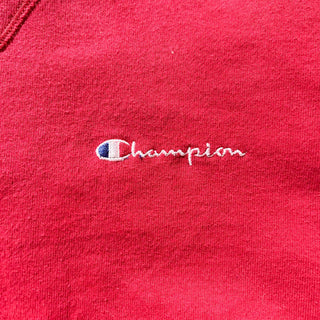90's "made in USA" champion レッド ワンポイント スウェット シャツ