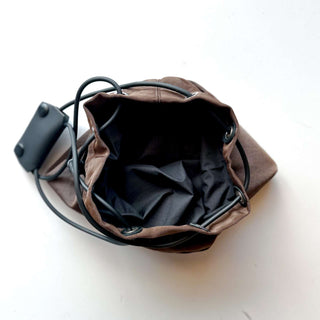 NL ニール  Jacob ナイロン 2way 巾着バッグ (ブラウン)