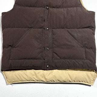 70's～80's SCHOTT ブラウン ウエスタンヨーク ダウン ベスト