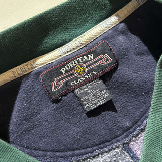 90's～00's PURITAN クレイジーパターン スウェット シャツ