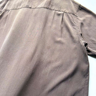 90's～00's AXIST シルク オープンカラー S/Sシャツ