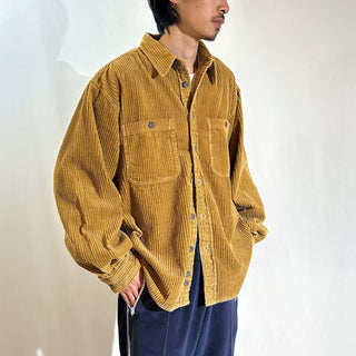 90's～00's SUPPLIES コーデュロイ L/S シャツ