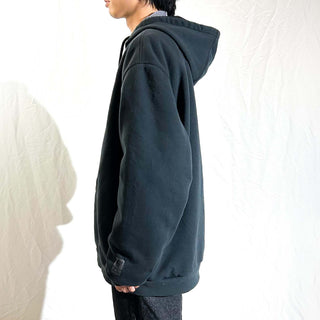 00's Carhartt ブラック 裏メッシュ フルジップ スウェット パーカ