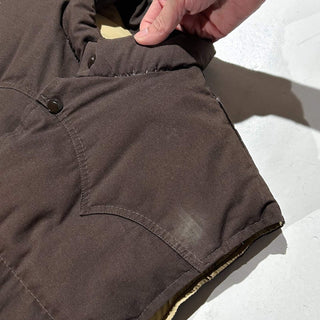 70's～80's SCHOTT ブラウン ウエスタンヨーク ダウン ベスト