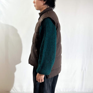 70's～80's SCHOTT ブラウン ウエスタンヨーク ダウン ベスト