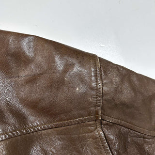 90's～00's LEATHER LIMITED 地図柄 レザー A２タイプ ブルゾン ジャケット