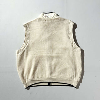 90's～00's DALE OF NORWAY オフホワイト ニット切替 ベスト