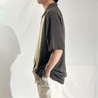 90's～00's AXIST シルク オープンカラー S/Sシャツ