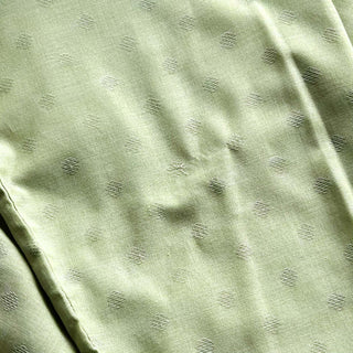 70's SEARS ピスタチオ 総柄 オープンカラー L/Sシャツ