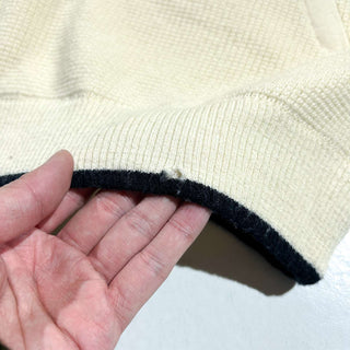 90's～00's DALE OF NORWAY オフホワイト ニット切替 ベスト